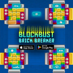 Banner for the latest update of BlockBust: Brick Breaker